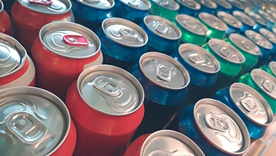 soda cans